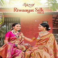 Saroj Riwaayat Silk Vol-6 Wholesale Jari Jacquard Silk Ethnic Sarees