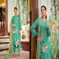 AQSA Leheriya Wholesale Cambric Cotton With Embroidery Dress Material