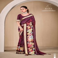 cosmos by kiyra saree rimzim viscose printed saree with blouse