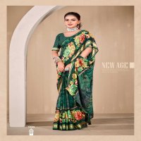 cosmos by kiyra saree rimzim viscose printed saree with blouse