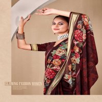 cosmos by kiyra saree rimzim viscose printed saree with blouse