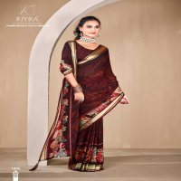 cosmos by kiyra saree rimzim viscose printed saree with blouse