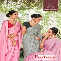 fortune vol 4 by kiyra saree chiffon unique colour saree wholesaler