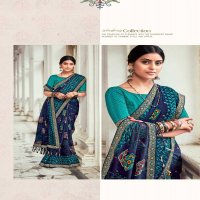 kiyra saree ghoomar unique print fancy saree with blouse