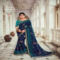 kiyra saree ghoomar unique print fancy saree with blouse