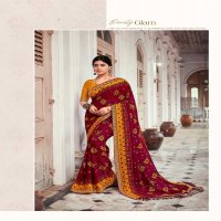 kiyra saree ghoomar unique print fancy saree with blouse