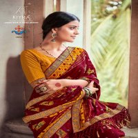 kiyra saree ghoomar unique print fancy saree with blouse