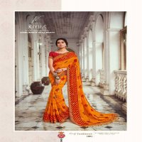 kiyra saree ghoomar unique print fancy saree with blouse