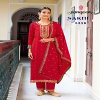 sakhi by rangoon viscose jacquard embroidery work fullstitch salwar suit