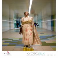 Rajtex Kyotosilk Wholesale Habutai Silk Handloom Weaving Ethnic Sarees