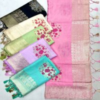 Rajtex Kyotosilk Wholesale Habutai Silk Handloom Weaving Ethnic Sarees