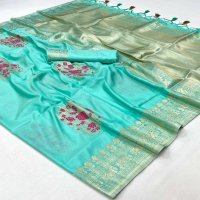 Rajtex Kyotosilk Wholesale Habutai Silk Handloom Weaving Ethnic Sarees