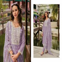 Zaveri Shazar Wholesale Soft Organza Silk Kurti With Pant And Dupatta