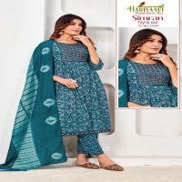 Hariyaali Simran Wholesale Nyra Cut Kurti With Pant And Dupatta