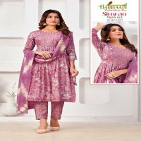 Hariyaali Simran Wholesale Nyra Cut Kurti With Pant And Dupatta