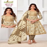 Hariyaali Simran Wholesale Nyra Cut Kurti With Pant And Dupatta