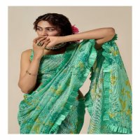 SR Sarees Pushpam Wholesale Digital Print In Kota Checks Ethnic Indian Sarees