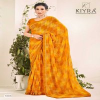 kajal by kiyra saree beautiful colour printed chiffon saree