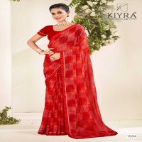 kajal by kiyra saree beautiful colour printed chiffon saree