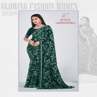 kiyra saree ishika classic look weightless print saree with blouse