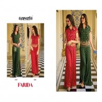 farida by zaveri fancy silk embroidery work readymade pakistani kurti with pant