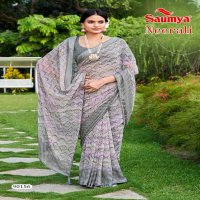 neerali by saumya bandhani printed georgette saree collection