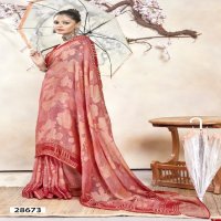 Vallabhi Gyana Wholesale Brasso Fabrics Indian Sarees