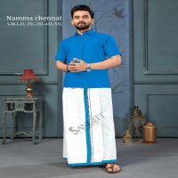 Sangeet Namma Chennai Wholesale Bombay Slub Cotton Shirt And Vesti