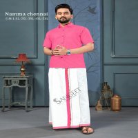 Sangeet Namma Chennai Wholesale Bombay Slub Cotton Shirt And Vesti