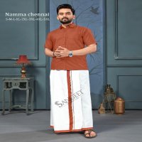 Sangeet Namma Chennai Wholesale Bombay Slub Cotton Shirt And Vesti