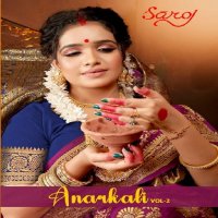 Saroj Anarkali Vol-2 Wholesale Lichi Silk With Rich Pallu Ethnic Sarees