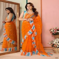 S Walk Dyuti Vol-4 Wholesale Mirror Work Indian Ethnic Sarees