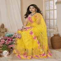 S Walk Dyuti Vol-4 Wholesale Mirror Work Indian Ethnic Sarees