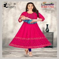 Kinti Swathi Vol-17 Wholesale Feeding Kurtis Catalog