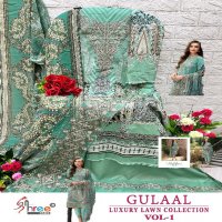 Shree Fabs Gulaal Luxury Lawn Collection Vol-1 Nx Wholesale Indian Pakistani Suits