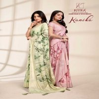 kiyra launch kanika pretty look foil print saree collection