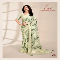 kiyra launch kanika pretty look foil print saree collection