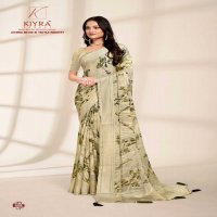 kiyra launch kanika pretty look foil print saree collection