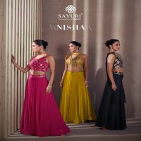 sayuri designer nisha chinon silk readymade indo western dress