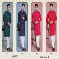 Shubhvastra Vastra Vol-4 Wholesale Festival Wear Mens Kurta Collection