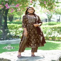 MYSTIC 9 SARA VOL 9 AMAZING READYMADE NAYRA CUT KURTI PANT DUPATTA COLLECTION