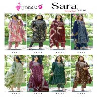 MYSTIC 9 SARA VOL 9 AMAZING READYMADE NAYRA CUT KURTI PANT DUPATTA COLLECTION