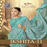 Ikshita vol 11 by vallabhi prints georgette comfortable saree