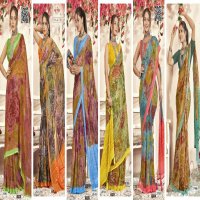 Vallabhi Manasvi Wholesale Georgette Fabrics Ethnic Indian Sarees