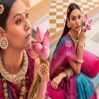 Trirath Gulaab Patola Wholesale Super Pv Silk Function Wear Indian Sarees
