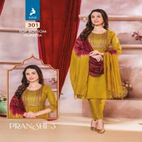 KAYA PRESENT PRANSHI VOL 3 FANCY AMAZING DESIGN WORK READYMADE SALWAR SUITS CATALOG