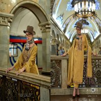 Kilory Piccaso Wholesale Pure Woven Silk With Fancy Handwork Function Wear Suits