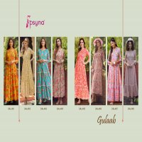 gulaab by psyna cotton classic look readymade gown