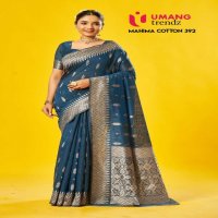 Umang mahima cotton 392 claasic look cotton saree with blouse