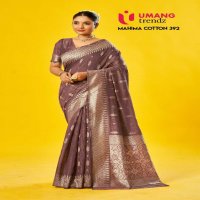 Umang mahima cotton 392 claasic look cotton saree with blouse